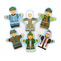 Набор рукавичек "Семья якутская" - «globural.ru» - Воркута