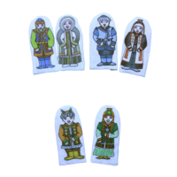 Набор пальчиковых кукол "Семья якутская" - «globural.ru» - Воркута