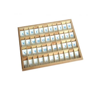 Печатный алфавит на пластиковых табличках. Синий - «globural.ru» - Воркута