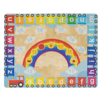 Дидактический ковёр-пазл для обучения английскому языку «Пазл пол — Радуга» - «globural.ru» - Воркута