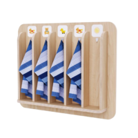 Детская вешалка для полотенец в центральную группу из коллекции «НЕГА» - «globural.ru» - Воркута