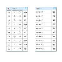 Комплект карточек (10) "Обучающий калейдоскоп. Умножение и деление в два шага" - «globural.ru» - Воркута