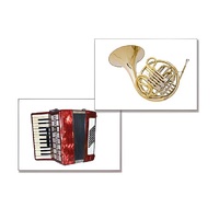 Дидактическое пособие "Музыкальные инструменты" (24 карточки, А4, ламинированное) - «globural.ru» - Воркута