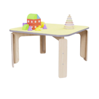 Квадратный растущий стол из коллекции «НЕГА» р.гр. 0-1 (цвет желтый) - «globural.ru» - Воркута