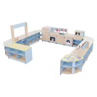 Игровая зона «Островок мастеров» из коллекции мебели «НЕГА» (голубой) - «globural.ru» - Воркута