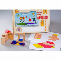 Игровой набор Фребеля "Конструктор деревянный без соединений-2" (Серия "Эксперимент") - «globural.ru» - Воркута