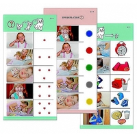 Комплект карточек (10) "Обучающий калейдоскоп для ДО. Познание. Мой день" - «globural.ru» - Воркута