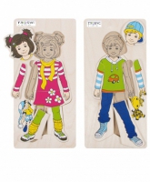 Развивающий пазл "Аника и Денис" - «globural.ru» - Воркута