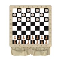 Настенная игра «2 в 1 шашки + шахматы» - «globural.ru» - Воркута