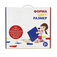 Подвижная развивающая игра "Форма, цвет, размер" - «globural.ru» - Воркута