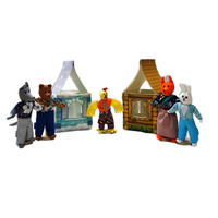 Набор шагающих кукол к сказке "Заюшкина избушка" - «globural.ru» - Воркута