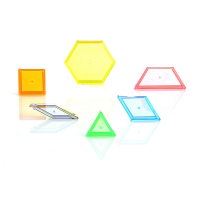 Игра на сенсомоторное развитие "Прозрачные геометрические фигуры" - «globural.ru» - Воркута