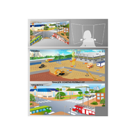 Стенд для сюжетно-ролевых игр 2-х сторонний (перекресток, стройка) - «globural.ru» - Воркута