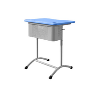Стол ученический одноместный регулируемый по высоте с перфорированным экраном - «globural.ru» - Воркута