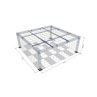 Огражденное пространство с защитной сеткой для безопасного пилотирования 8х8х3м  - «globural.ru» - Воркута