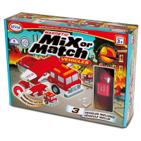 Магнитный конструктор Транспорт "Смешай и собери". Серия Пожарная и спасательная техника. Стартовый набор - «globural.ru» - Воркута