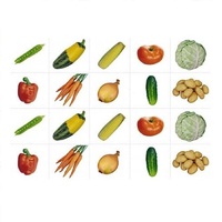 Комплект карточек. Серия наглядных пособий "Запоминай, играй, считай". Овощи. - «globural.ru» - Воркута