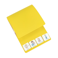 Коммуникативная книга с карточками PECS/ПЭКС (Маленькая, цвет желтый) - «globural.ru» - Воркута