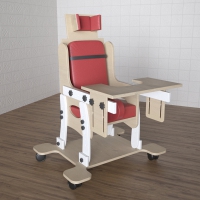 Стул для ребенка с ОВЗ «Новые горизонты» №2 со столешницей красный - «globural.ru» - Воркута