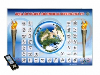 Электрифицированный стенд "Виды состязаний современных Олимпийских игр" адаптивный, с сенсорным пультом управления и планшетом со шрифтом Брайля (физическая культура) - «globural.ru» - Воркута