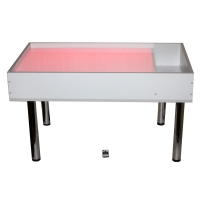 Световой столик для рисования песком напольный "Мультиколор" с кармашком для песка - «globural.ru» - Воркута