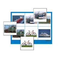 Лото "Транспорт" (4 планшета, 24 карточки, цветное, ламинированное) - «globural.ru» - Воркута