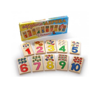 Деревянное домино "Фрукты и цифры" - «globural.ru» - Воркута