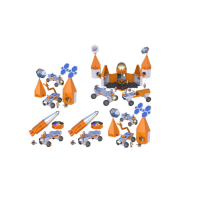 Развивающая игрушка "Закручивай и учись. Космическая миссия"  (50 элементов) - «globural.ru» - Воркута