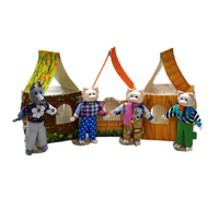 Набор шагающих кукол к сказке "Три поросенка" - «globural.ru» - Воркута