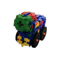 Набор для конструирования «Строительные интерактивные блоки стандарт» Комплект №3 "Машинка с колесами" - «globural.ru» - Воркута