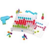 Развивающая игрушка "Закручивай и учись" (прозрачный, с карточками) - «globural.ru» - Воркута