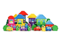 Комплект игрушек для психологической песочницы "Цветной городок большой" - «globural.ru» - Воркута