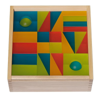 Набор полупрозрачных строительных кубиков 2 (84 элемента) - «globural.ru» - Воркута