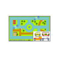 Игровой коврик "Дорожное движение - 2" с набором транспортных средств - «globural.ru» - Воркута