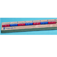 Счетная линейка для работы со счетным материалом, 1 метр. (Серия "От 1 до 100") - «globural.ru» - Воркута