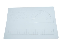 Пособие для слабовидящих детей "Координатная плоскость 3 вида, транспортир и линейка" - «globural.ru» - Воркута