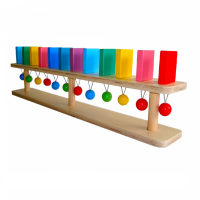 Тактильно-развивающая панель "Разноцветное домино" (настенный модуль, 12 домино) - «globural.ru» - Воркута