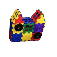 Набор для конструирования «Строительные интерактивные блоки стандарт» Комплект №2 "Домик с колесом"   - «globural.ru» - Воркута