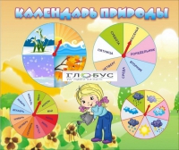 Стенд "Календарь природы" (вариант 1) - «globural.ru» - Воркута
