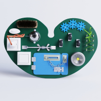 Бизиборд "Зеленое сердечко" - «globural.ru» - Воркута