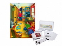 Магнитно-маркерный плакат "Детская комната" с набором магнитных карточек + методические рекомендации (иностранный язык) - «globural.ru» - Воркута