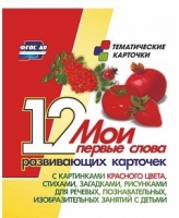 Тематические карточки "Мои первые слова" (красный цвет) - «globural.ru» - Воркута