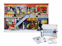 Магнитно-маркерный плакат "Магазин" с набором магнитных карточек + методические рекомендации (иностранный язык) - «globural.ru» - Воркута