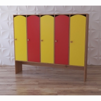 Шкаф 5-секционный с нишей под скамью "Яркое детство" - «globural.ru» - Воркута