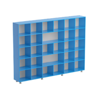 Шкаф-стеллаж без дверок (серый/синий) - «globural.ru» - Воркута