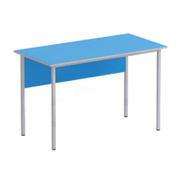 Стол преподавателя каркасный. Без тумбы (синий/серый) - «globural.ru» - Воркута