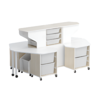 Модуль-стеллаж "Робот-Робик 002" (дуб молочный/белый) - «globural.ru» - Воркута