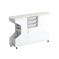 Стеллаж Робик 002 (дуб молочный/белый) - «globural.ru» - Воркута