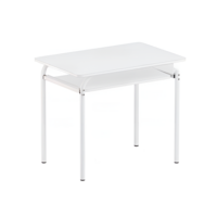 Стол компьютерный на металлокаркассе (белый) - «globural.ru» - Воркута
