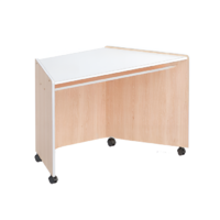 Стол-трапеция корпусной (бук/белый) - «globural.ru» - Воркута